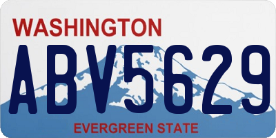 WA license plate ABV5629