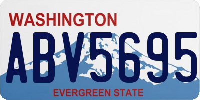 WA license plate ABV5695