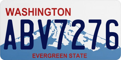 WA license plate ABV7276