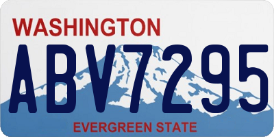 WA license plate ABV7295