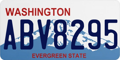 WA license plate ABV8295