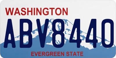 WA license plate ABV8440