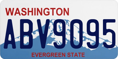 WA license plate ABV9095