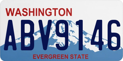 WA license plate ABV9146