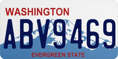 WA license plate ABV9469