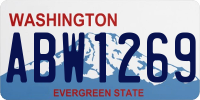 WA license plate ABW1269