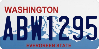 WA license plate ABW1295