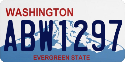 WA license plate ABW1297