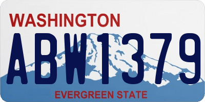 WA license plate ABW1379