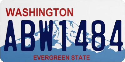 WA license plate ABW1484
