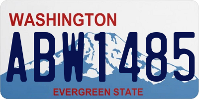 WA license plate ABW1485