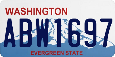 WA license plate ABW1697