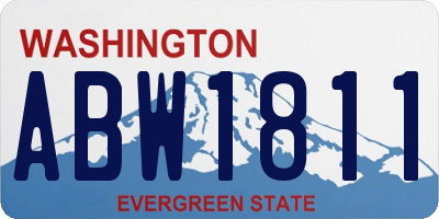 WA license plate ABW1811