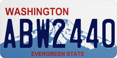 WA license plate ABW2440