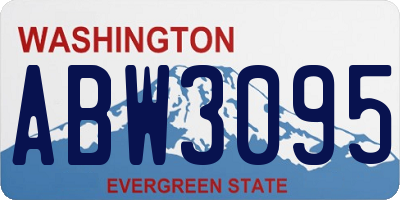 WA license plate ABW3095