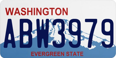 WA license plate ABW3979