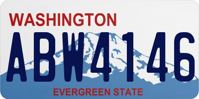 WA license plate ABW4146
