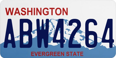 WA license plate ABW4264