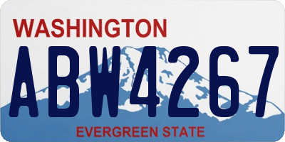 WA license plate ABW4267