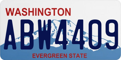 WA license plate ABW4409