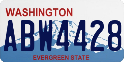 WA license plate ABW4428