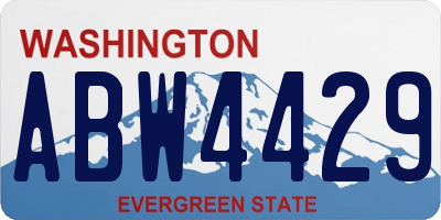 WA license plate ABW4429