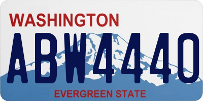 WA license plate ABW4440
