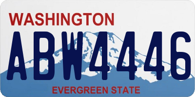WA license plate ABW4446