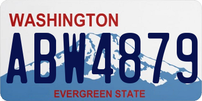 WA license plate ABW4879