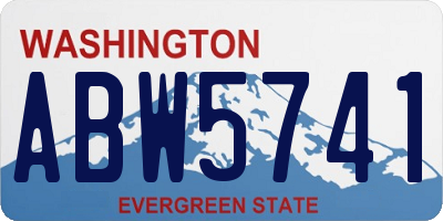 WA license plate ABW5741
