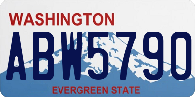 WA license plate ABW5790