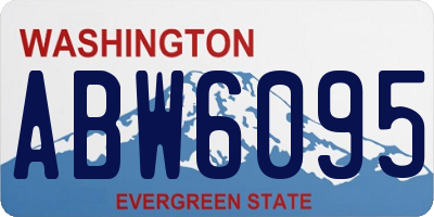 WA license plate ABW6095