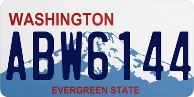WA license plate ABW6144