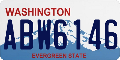 WA license plate ABW6146