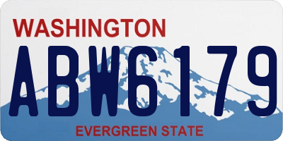 WA license plate ABW6179