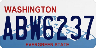 WA license plate ABW6237
