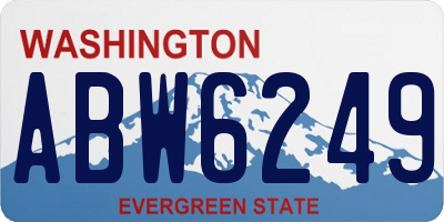 WA license plate ABW6249