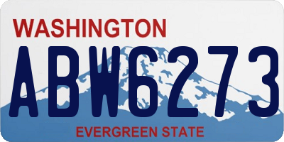 WA license plate ABW6273