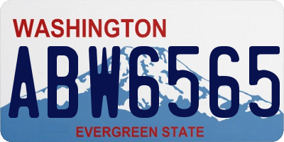WA license plate ABW6565