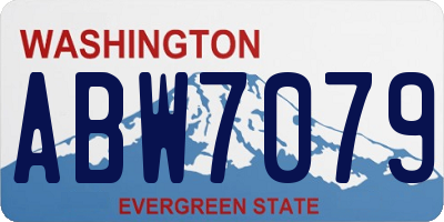 WA license plate ABW7079