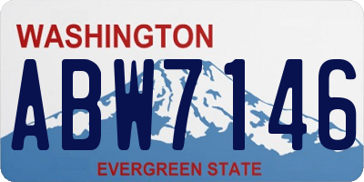 WA license plate ABW7146