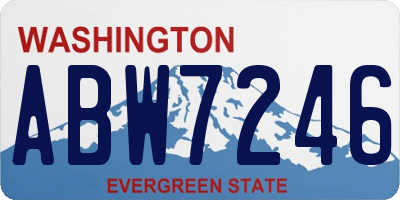 WA license plate ABW7246