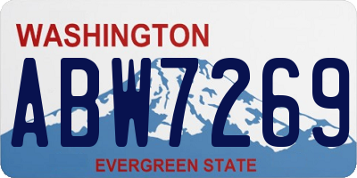 WA license plate ABW7269