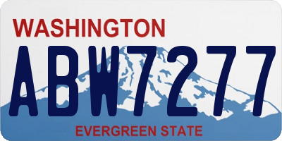WA license plate ABW7277