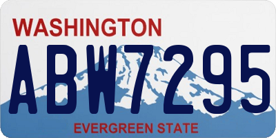 WA license plate ABW7295