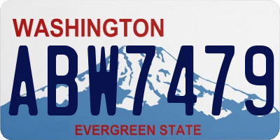 WA license plate ABW7479