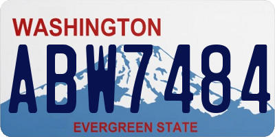 WA license plate ABW7484