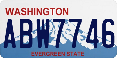 WA license plate ABW7746