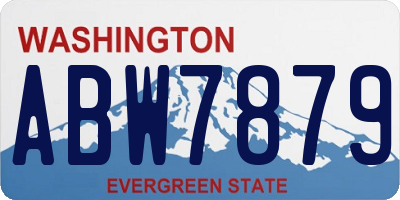 WA license plate ABW7879
