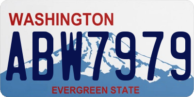 WA license plate ABW7979